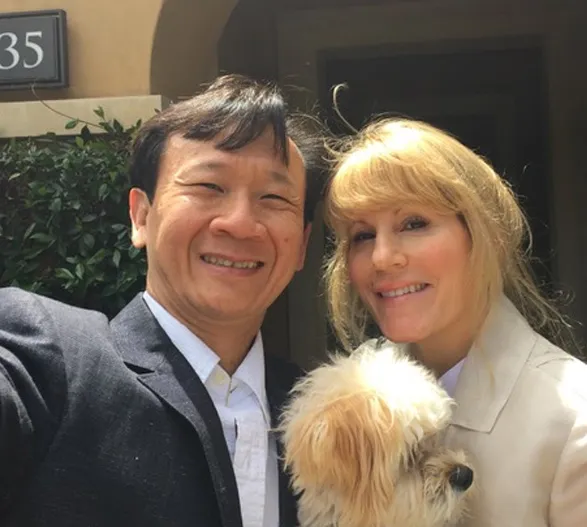 Dr. Marchack, Teddy, and Dr. Marchack's wife